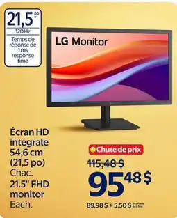 Walmart LG 21.5 FHD monitor offer