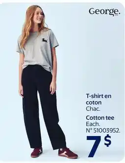 Walmart Cotton tee offer