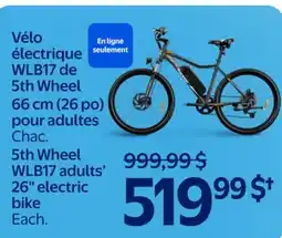 Walmart 5th Wheel WLB17 adults' 26 electric bike offer
