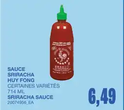 Wholesale Club SAUCE SRIRACHA offer