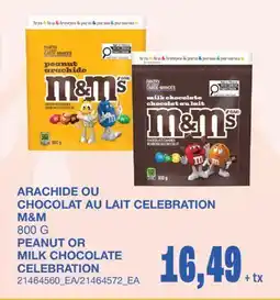 Wholesale Club ARACHIDE OU CHOCOLAT AU LAIT CELEBRATION offer