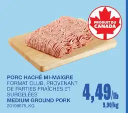 Wholesale Club PORC HACHÉ MI-MAIGRE offer