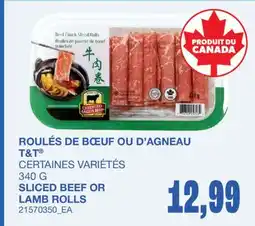 Wholesale Club ROULÉS DE BŒUF OU D'AGNEAU offer