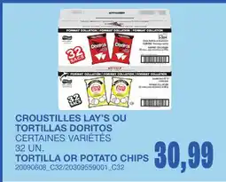 Wholesale Club CROUSTILLES LAY'S OU TORTILLAS, 32 UN offer