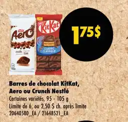 Wholesale Club BARRES DE CHOCOLAT KITKAT, AERO OU CRUNCH offer