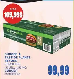 Wholesale Club BURGER À BASE DE PLANTE, 40 UN offer