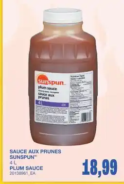 Wholesale Club SAUCE AUX PRUNES offer