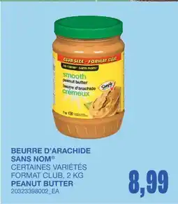 Wholesale Club BEURRE D'ARACHIDE offer