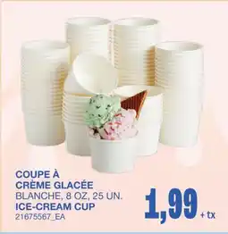 Wholesale Club COUPE À CRÈME GLACÉE BLANCHE, 8 OZ, 25 UN offer