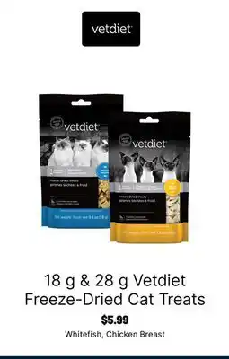 Ren’s Pets Depot Vetdiet Freeze-Dried Cat Treats offer