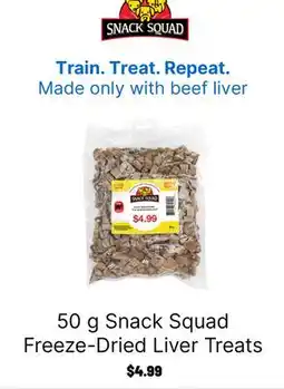 Ren’s Pets Depot Snack Squad Freeze-Dried Liver Treats offer