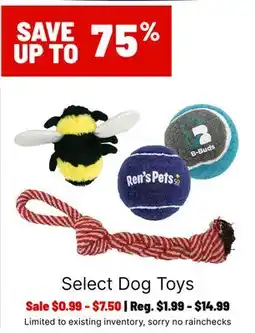 Ren’s Pets Depot Select Dog Toys offer