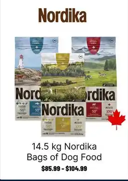 Ren’s Pets Depot Nordika Bags of Dog Food offer