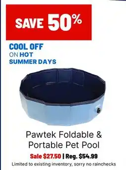 Ren’s Pets Depot Pawtek Foldable & Portable Pet Pool offer