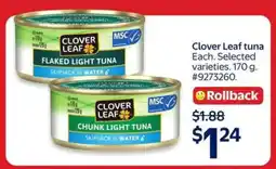 Walmart Clover Leaf Tuna offer