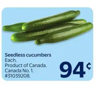 SEEDLESS CUCUMBERS