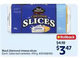 Walmart Black Diamond Cheese Slices offer