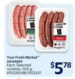 Walmart Your Fresh Market Sausages offer