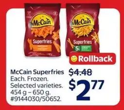 Walmart McCain Superfries offer