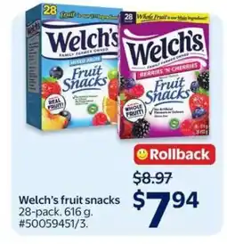 Walmart Welch's Fruit Snacks offer