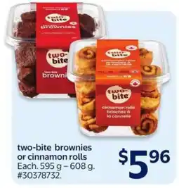 Walmart two-bite Brownies or Cinnamon Rolls offer