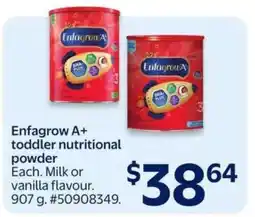 Walmart Enfagrow A+ Toddler Nutritional Powder offer