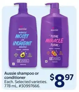 Walmart Aussie Shampoo or Conditioner offer