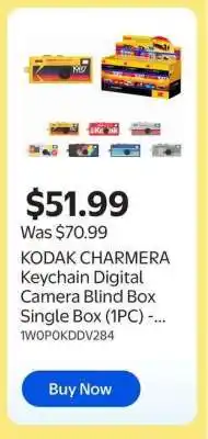 Walmart KODAK CHARMERA Keychain Digital Camera Blind Box Single Box (1PC) offer