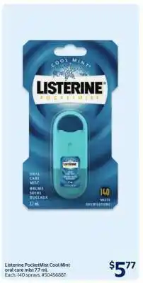 Walmart Listerine PocketMist Cool Mint offer