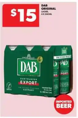 Real Canadian Liquorstore DAB Original Lager offer
