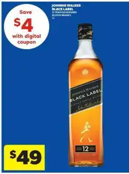 Real Canadian Liquorstore Johnnie Walker Black Label offer