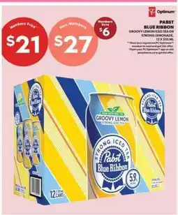 Real Canadian Liquorstore Pabst Blue Ribbon Groovy Lemon Iced Tea offer