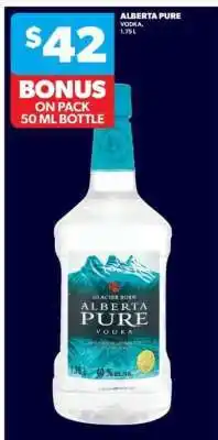Real Canadian Liquorstore ALBERTA PURE VODKA offer