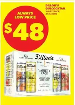 Real Canadian Liquorstore Dillon's Gin Cocktail Variety Pack offer