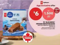 Real Canadian Superstore PC Blue Menu Frozen Smoothie Bars offer
