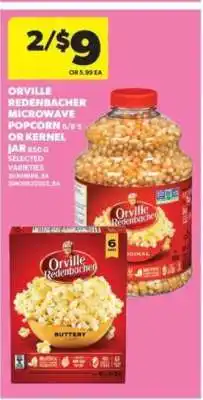 Real Canadian Superstore Orville Redenbacher Microwave Popcorn or Kernel offer