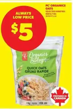 Real Canadian Superstore PC Organics Oats offer
