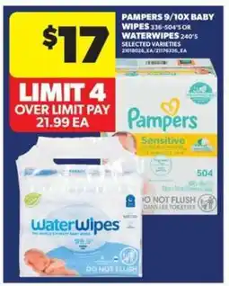 Real Canadian Superstore Pampers 9/10x Baby Wipes or WaterWipes offer