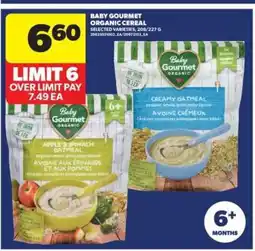Real Canadian Superstore Baby Gourmet Organic Cereal offer