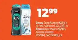 Real Canadian Superstore Downy Scent Booster or Fabric Softener or Bounce Dryer Sheets offer
