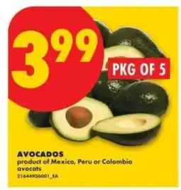 No Frills Avocados offer