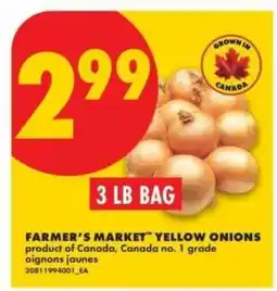 No Frills FARMER'S MARKET YELLOW ONIONS offer