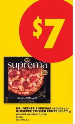 No Frills Dr. Oetker Suprema or Giuseppe Stuffed Crust offer