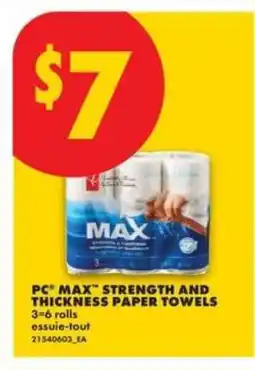 No Frills PC MAX Strength and Thickness Paper Towels offer