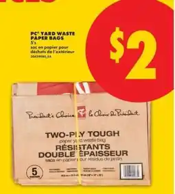 No Frills PC Yard Waste Paper Bags offer