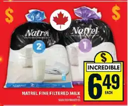 Food Basics NATREL FINE FILTERED MILK offer