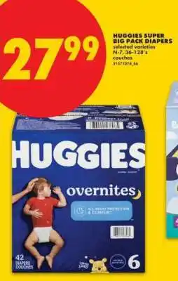 No Frills HUGGIES SUPER BIG PACK DIAPERS offer