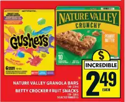 Food Basics Nature Valley Granola Bars & Betty Crocker Fruit Snacks offer