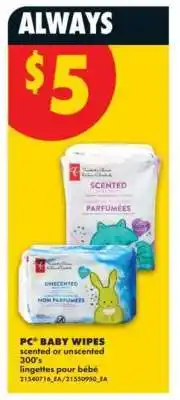 No Frills PC BABY WIPES offer