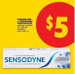 No Frills Sensodyne or Pronamel Toothpaste offer
